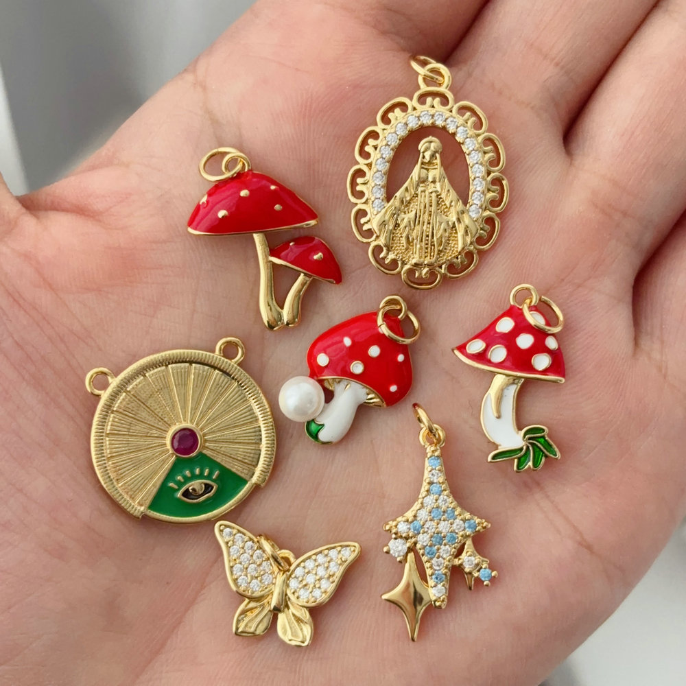 Mushroom charm