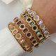 elstic round charm bracelet