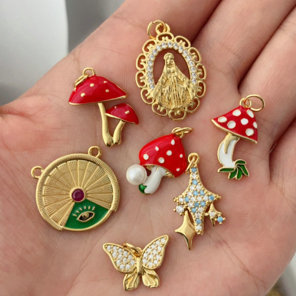 Mushroom charm