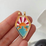 Enamel arrow charm