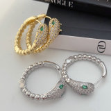 Ball snake earrings