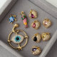 Pave eye charm
