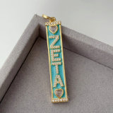 Enamel zeta bar charm