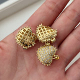 Pave zircon heart charm