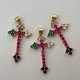Pave zircon cross pendant