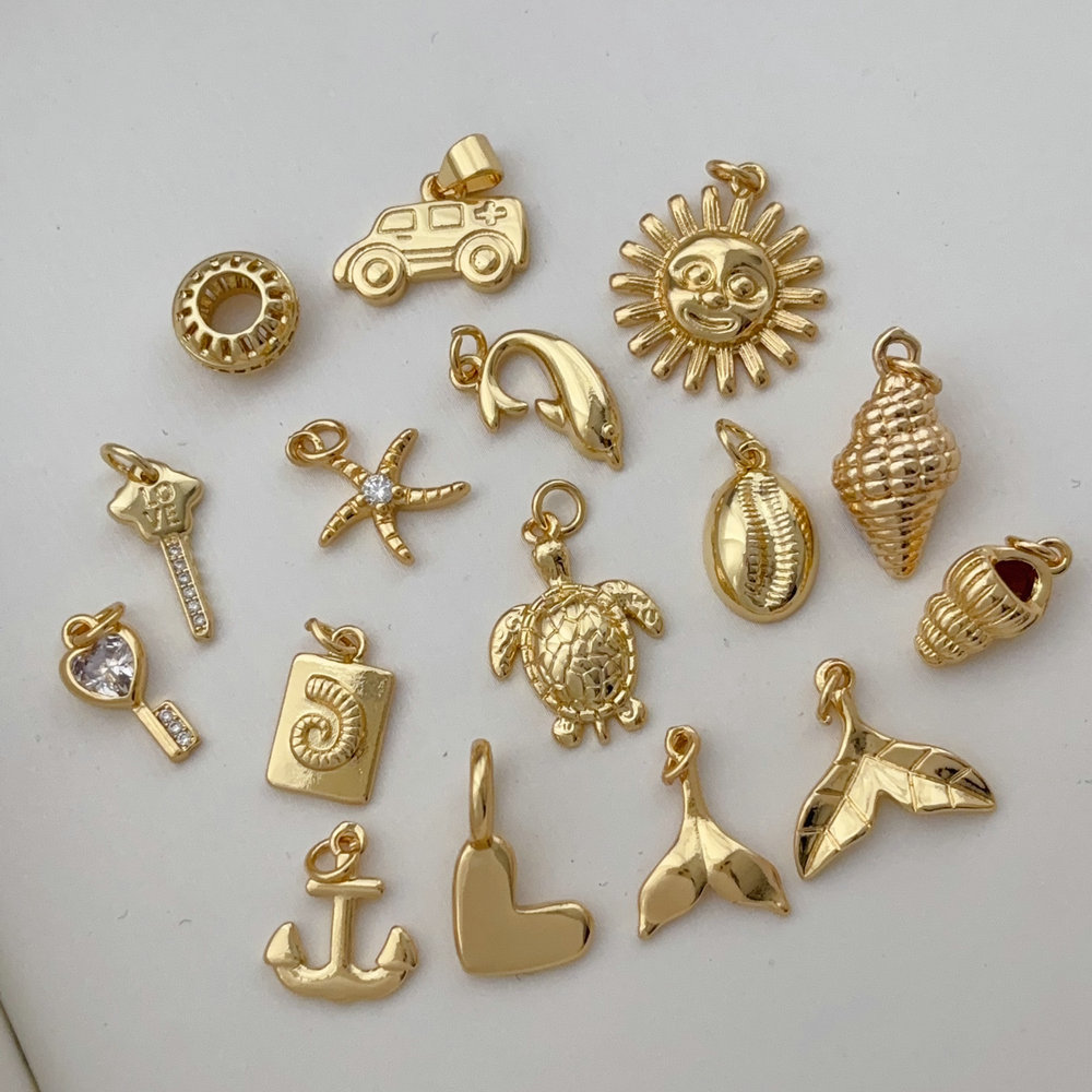 Metal fish sea charm