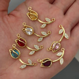 Pave flower charm