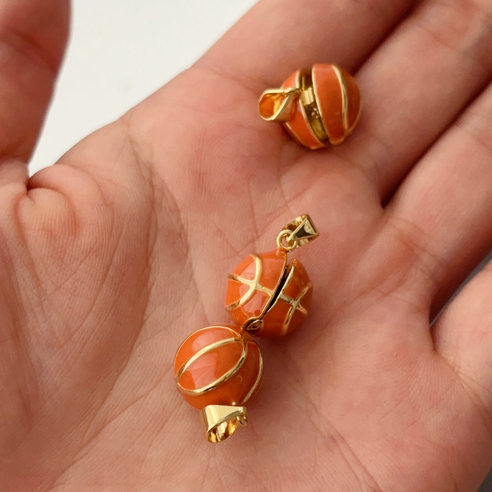 Enamel ball charm