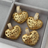 Chunky heart earrrings