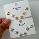 Set channel earrings