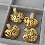 Chunky heart earrrings