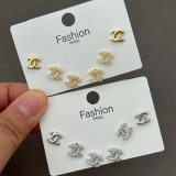 Set channel earrings