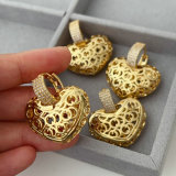 Chunky heart earrrings