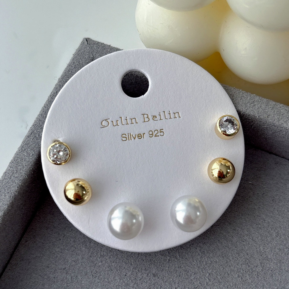 Set ball earrings