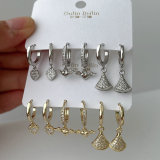 Set charm earrings