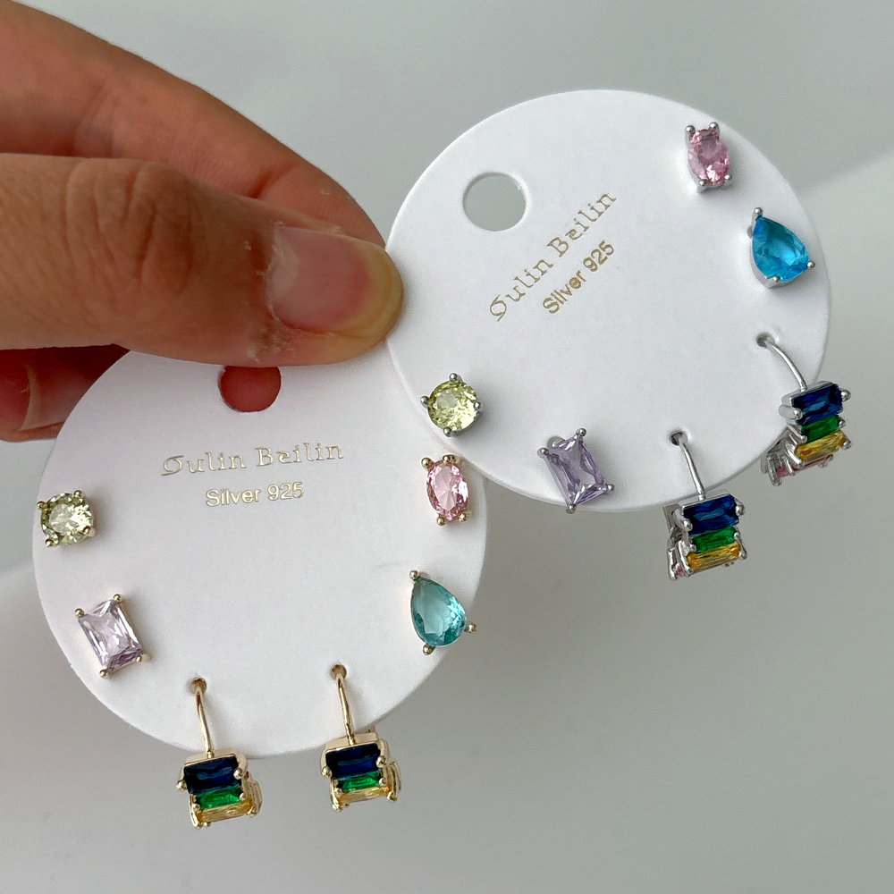 Colorful set earrings