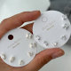 Set simple zircon earrings
