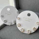 Set heart earrings