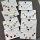 Set cherry earrings