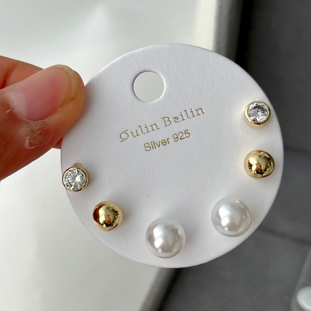 Set ball earrings