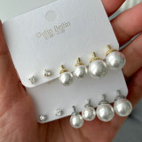 Set pearl earrings