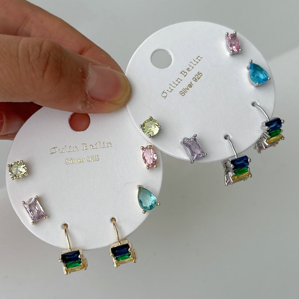Colorful set earrings