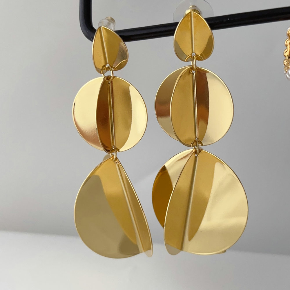 Metal chunky party  earrings