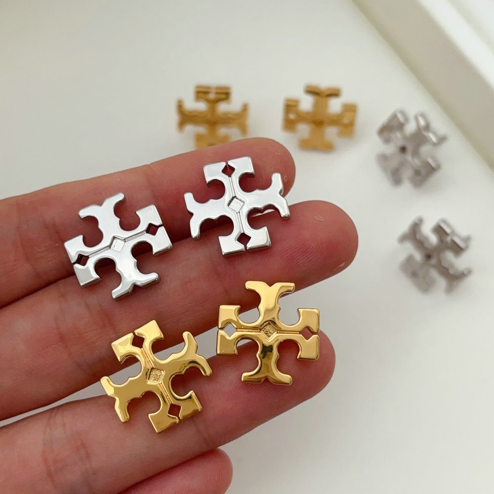 Metal TB earrings