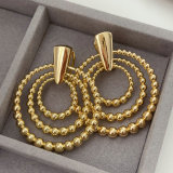 Metal circle earrings