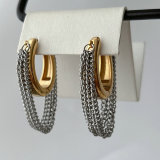Chain tassel earrings
