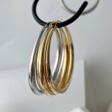 Chunky metal circle hoop