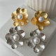 Metal flower earrings