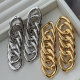 Chunky chain metal earrings