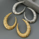 Metal s shape earrings