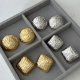 Metal round shape earrings