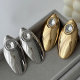 Chunky metal earrings