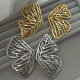Metal chunky wing earrings