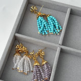 TB tassel earrings
