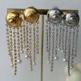 Snail tassel earrings