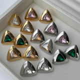 Triangle metal earrings