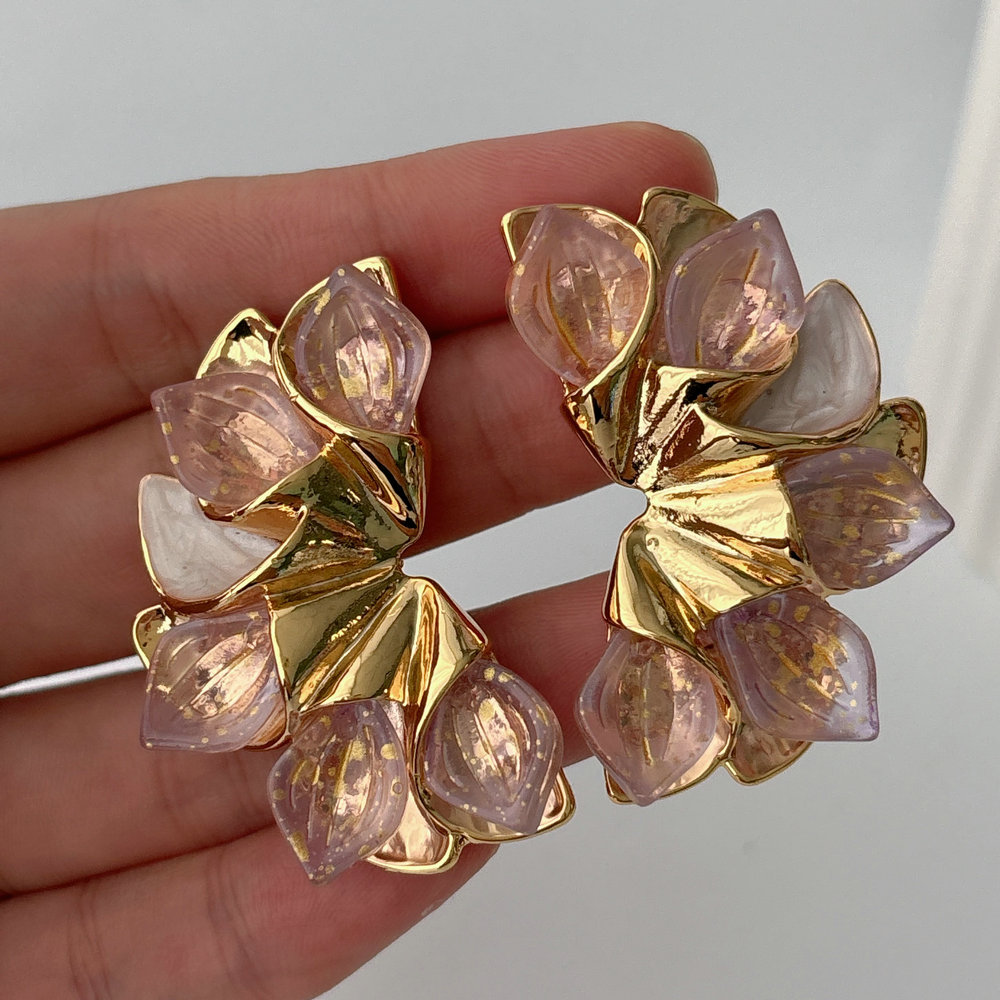 Flower earrings