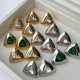 Triangle metal earrings