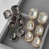 Crystal long earrings