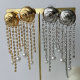 Snail tassel earrings