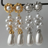 Long tassel pearl earrings
