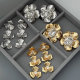 Metal flower earrings