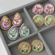 Enamel flower earrings
