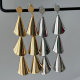 Long metal tassel earrings