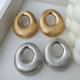 Metal waterdrop earrings