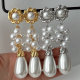Long tassel pearl earrings